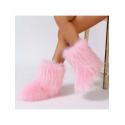 Fluff Round Toe Snow Boots