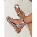 Round Toe Flat Heel Sandals