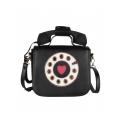 Telephone Model Patchwork PU Zipper Large Satchels