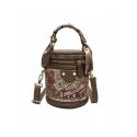 PU Graffiti Zipper Versatile Women's Satchels