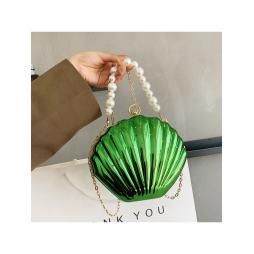 Chain Shell Acrylic Satchels