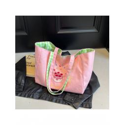 Flower Patchwork Zipper Shoulder Bags