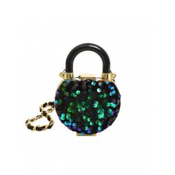 Sequin Chain Heart Satchels